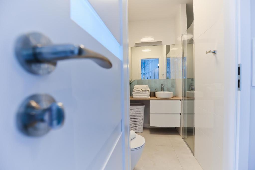 Kúpeľňa v ubytovaní M&K Apartamenty - Morska Przystań