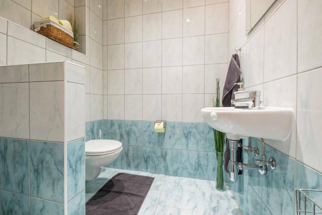 Kúpeľňa v ubytovaní Ferienwohnung Stern