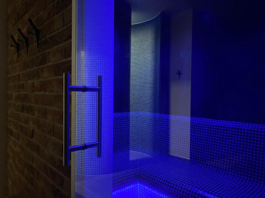 Koupelna v ubytování Manca Loft & SPA
