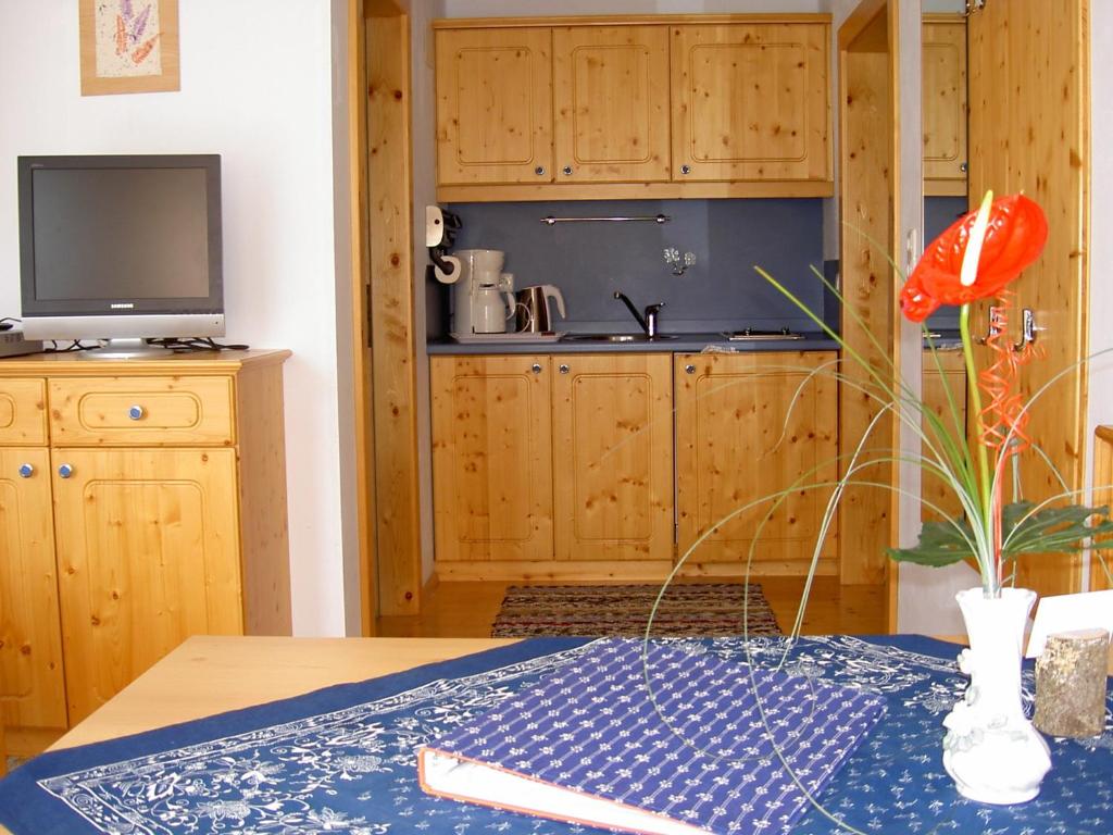 Kuchyň nebo kuchyňský kout v ubytování Urlaub am Bauernhof Wenigeder - Familie Klopf