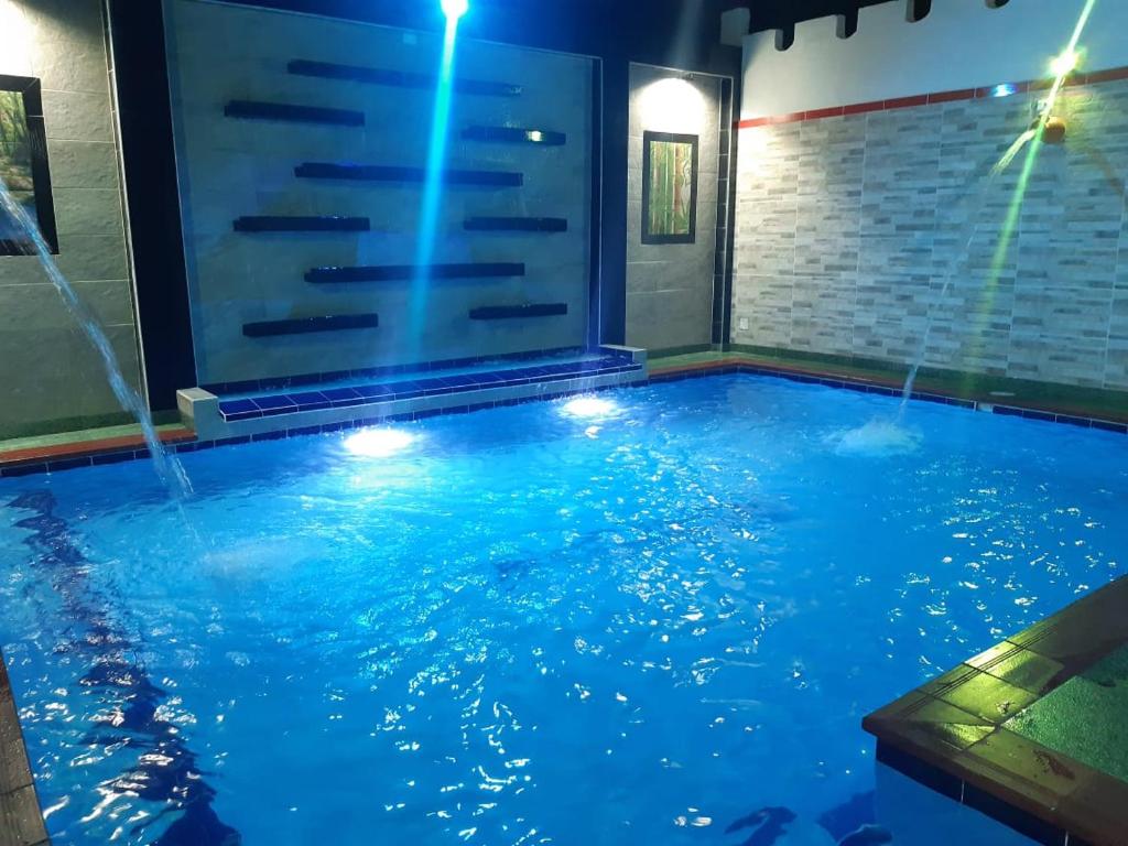 Bazén v ubytování Hotel Colonial Villavieja nebo v jeho okolí