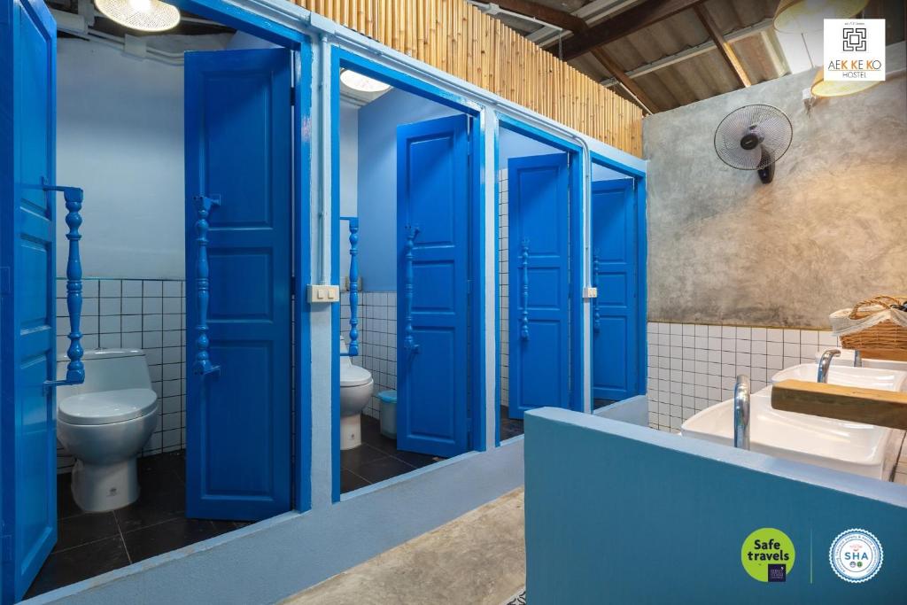 Koupelna v ubytování Aekkeko hostel
