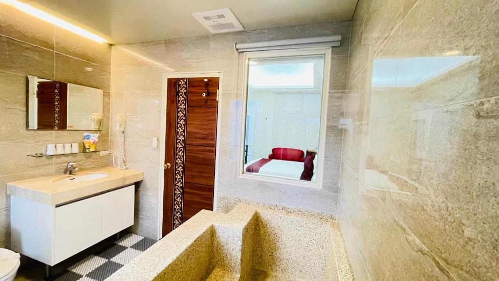 Koupelna v ubytování Jabez B&B