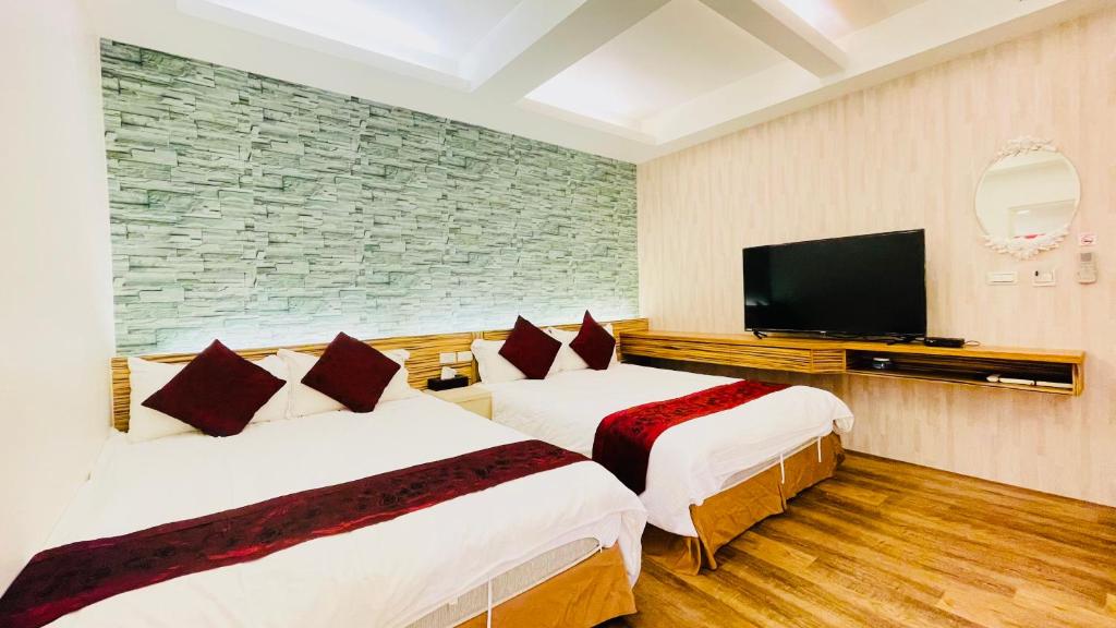 TV a/nebo společenská místnost v ubytování Jabez B&B