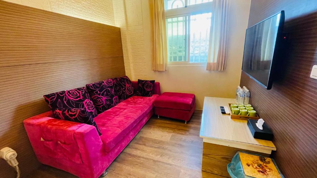TV a/nebo společenská místnost v ubytování Jabez B&B