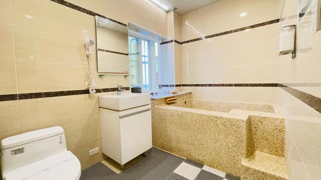 Koupelna v ubytování Jabez B&B