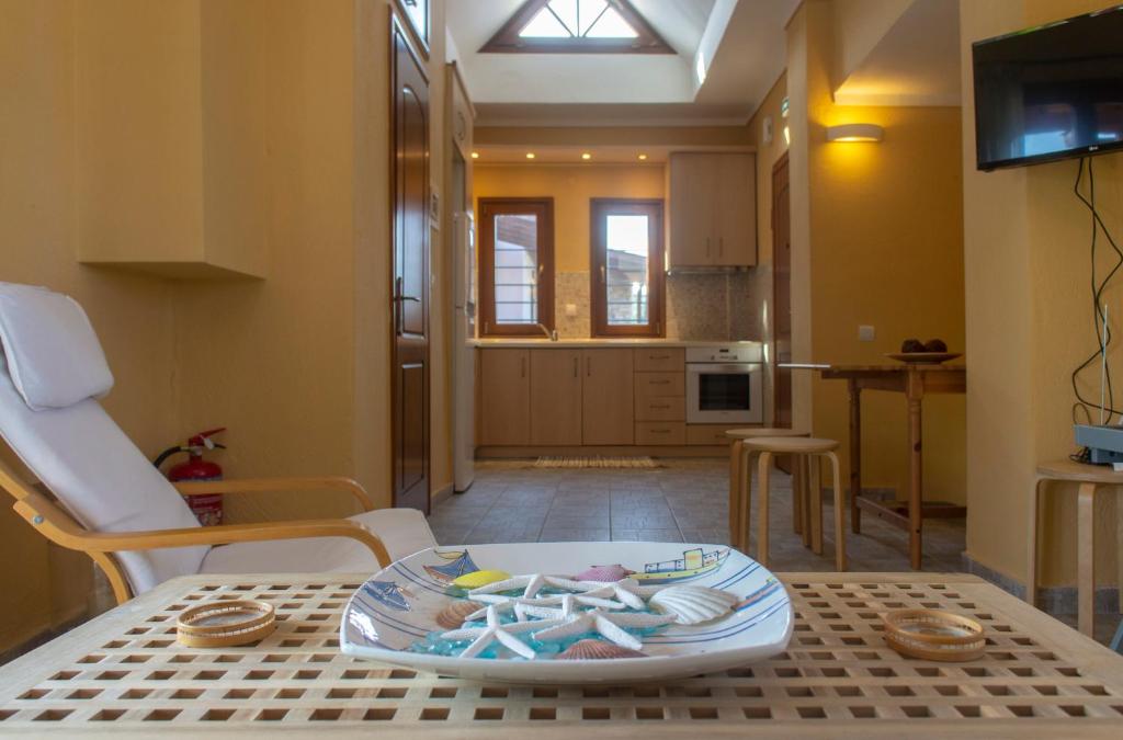 Kuchyň nebo kuchyňský kout v ubytování Seaview Maisonette