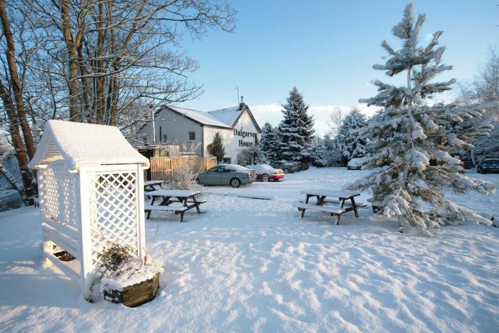 Dalgarven spa venue during the winter