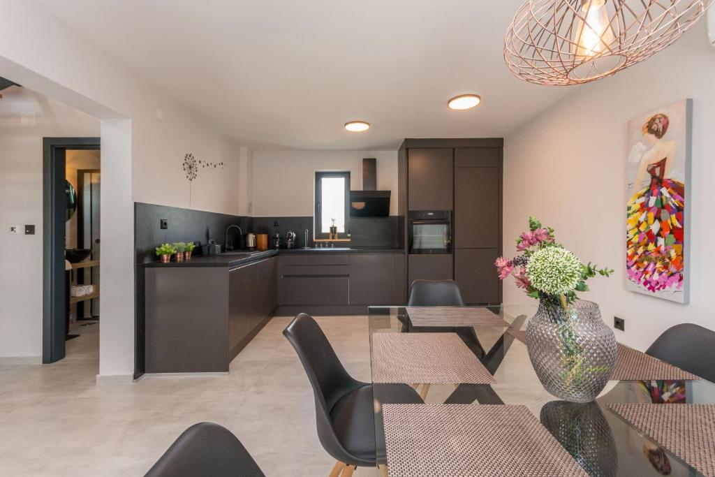 Kuchnia lub aneks kuchenny w obiekcie Villa Blackwood ZadarVillas