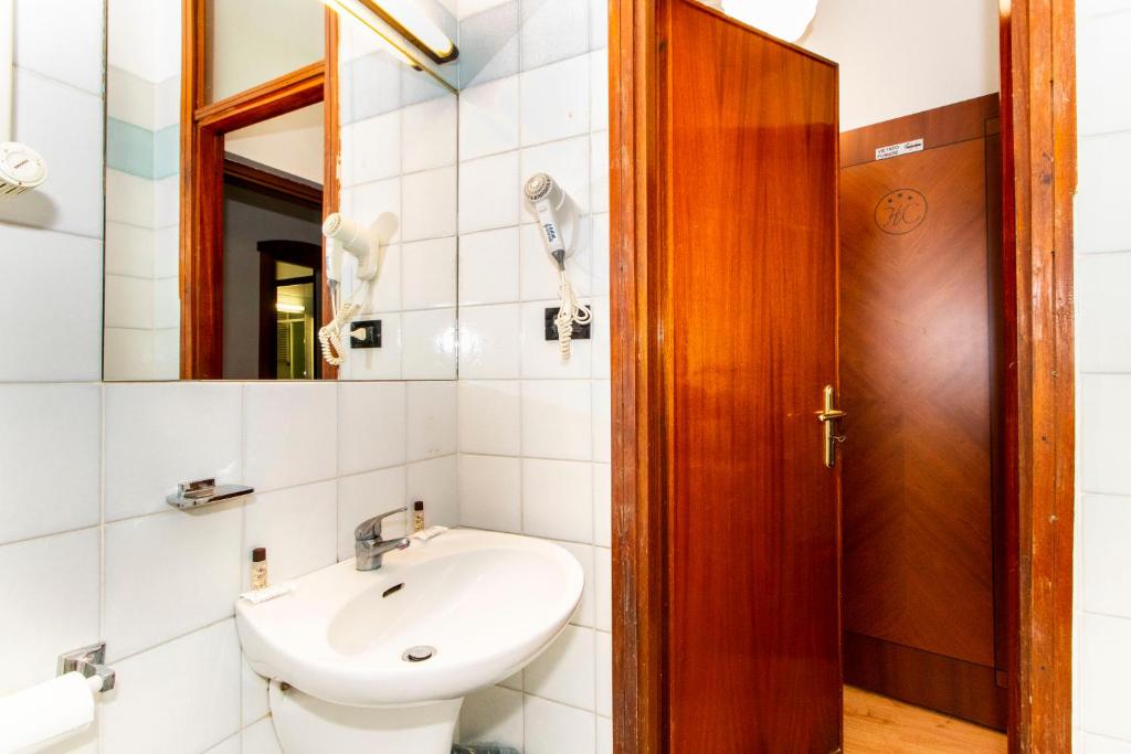Koupelna v ubytování Hotel Cristallo Torino