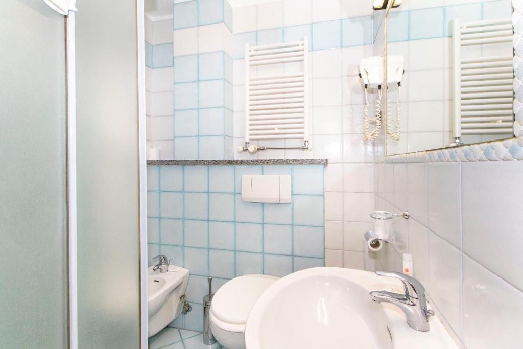 Koupelna v ubytování Hotel Cristallo Torino