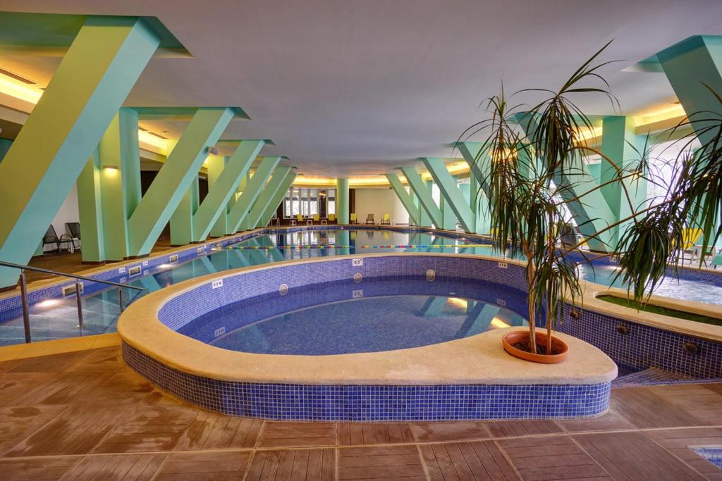 Bazén v ubytování Hotel Ciucas nebo v jeho okolí