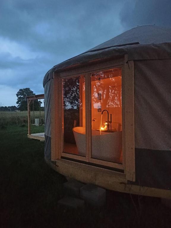 Zahrada ubytování Jurty Glamping