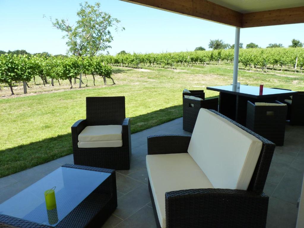 Zahrada ubytování Gîte Les Vignes