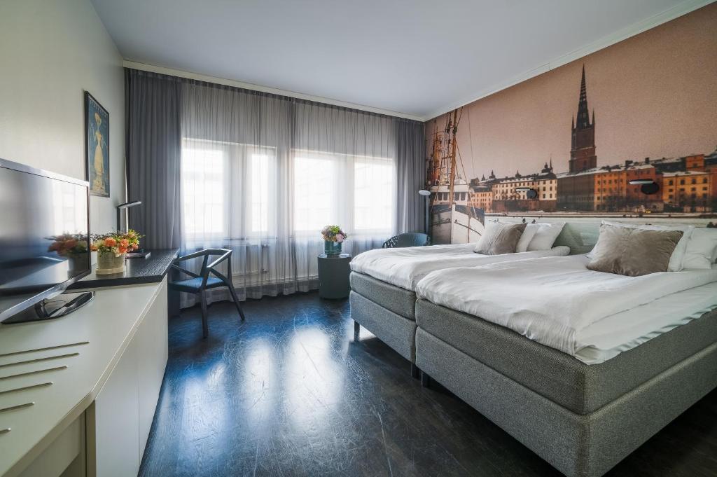 Postel nebo postele na pokoji v ubytování Hotel C Stockholm