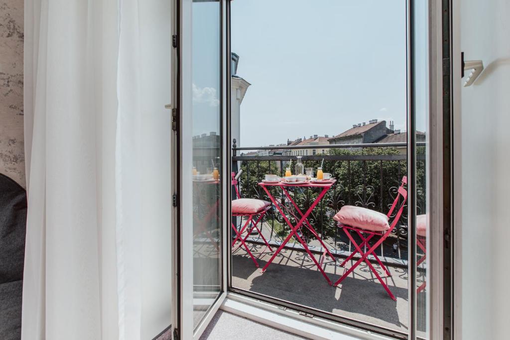 Balcó o terrassa a Hotel Babula am Augarten