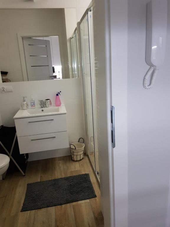 Kúpeľňa v ubytovaní Apartamenty Limanowskiego