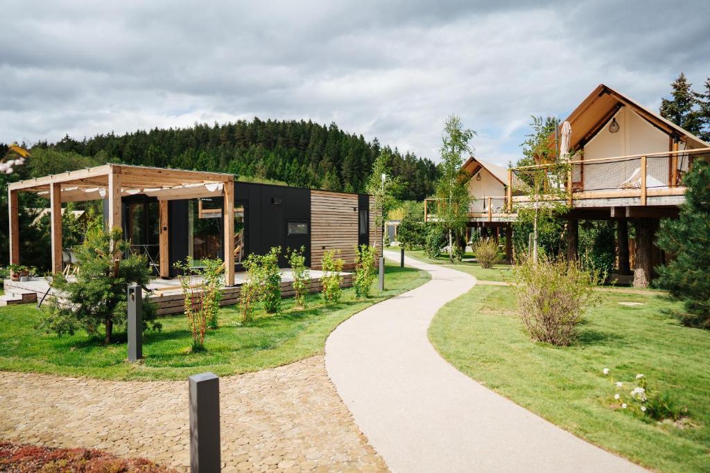 Zahrada ubytování Lakeside Petzen Glamping
