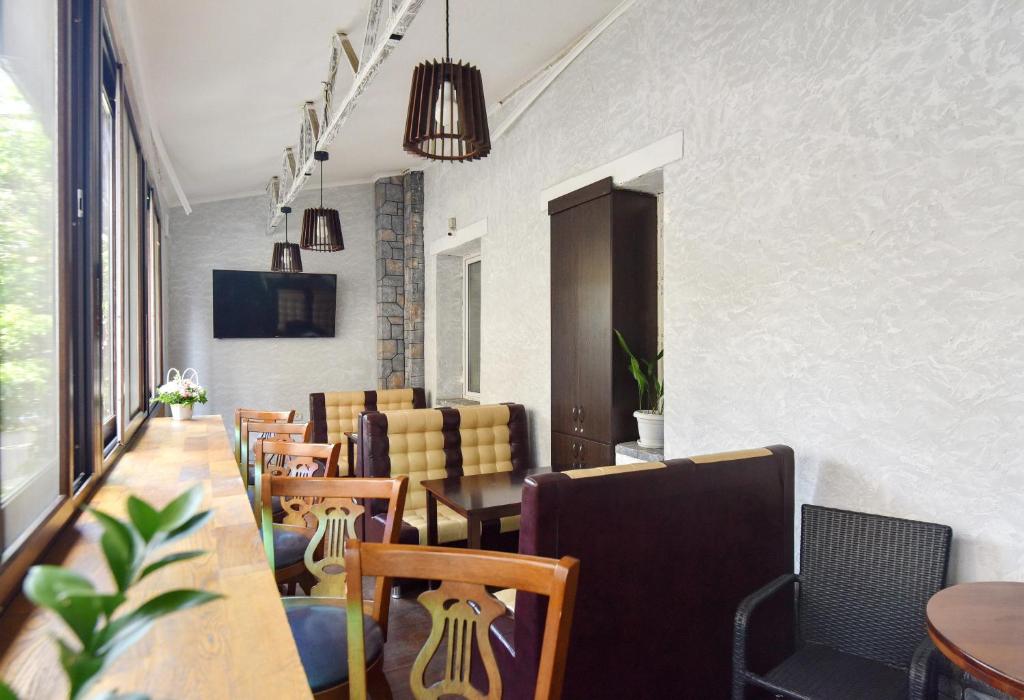 TV a/nebo společenská místnost v ubytování Venus hotel