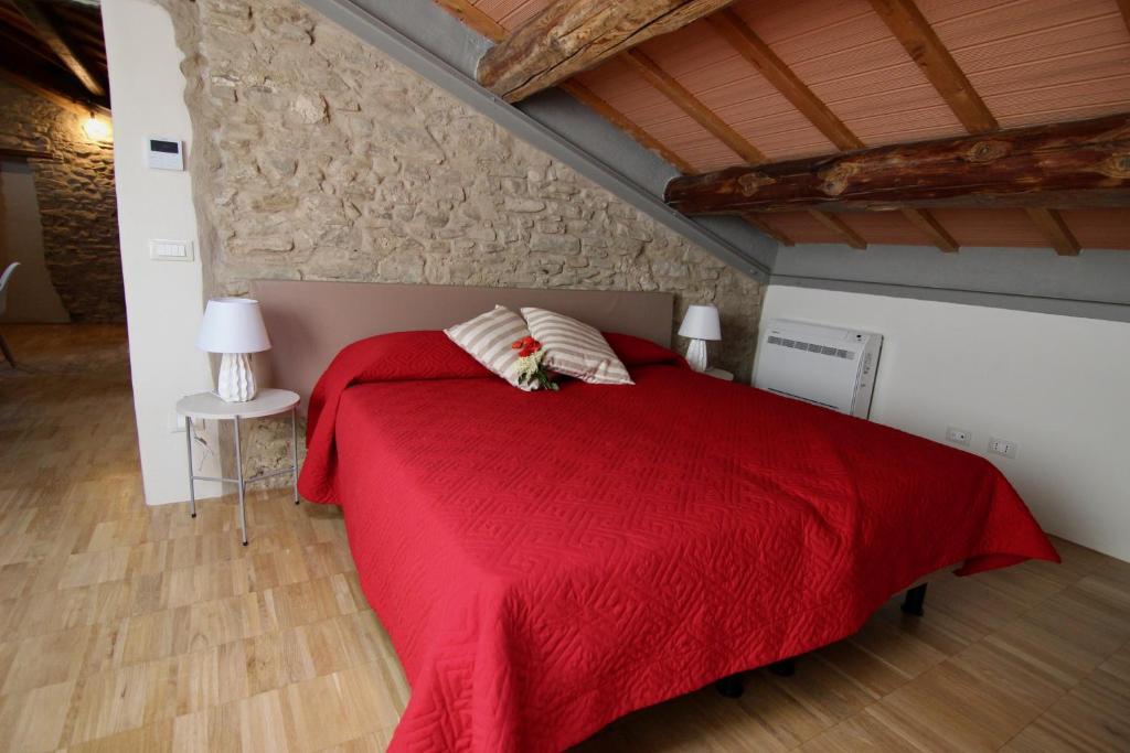 Postel nebo postele na pokoji v ubytování Relais Mevigo - Casa Pietra