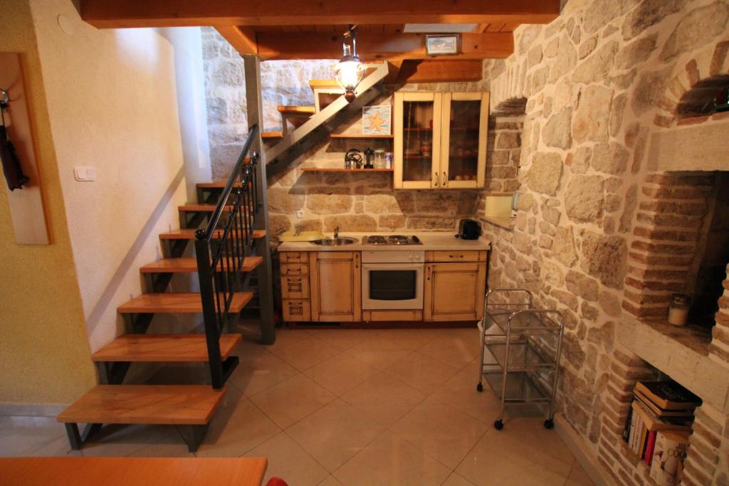 Kuchyň nebo kuchyňský kout v ubytování Summer house Sammon