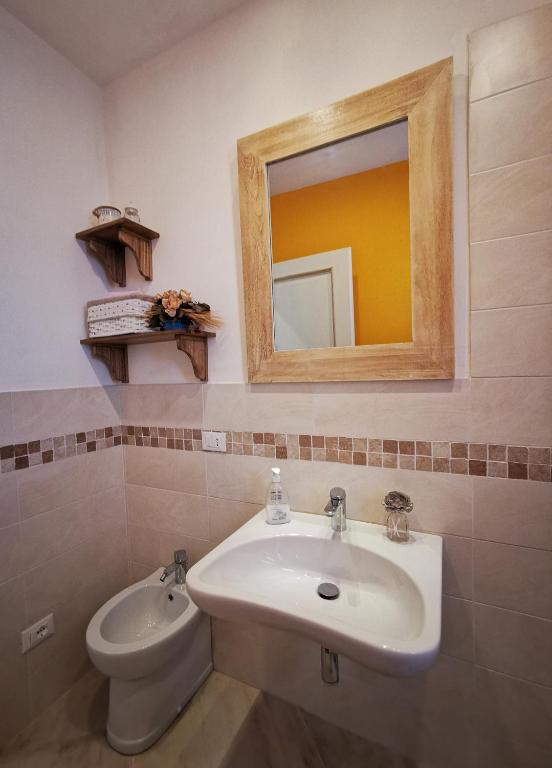Kúpeľňa v ubytovaní Agriturismo Sotto la Rocca
