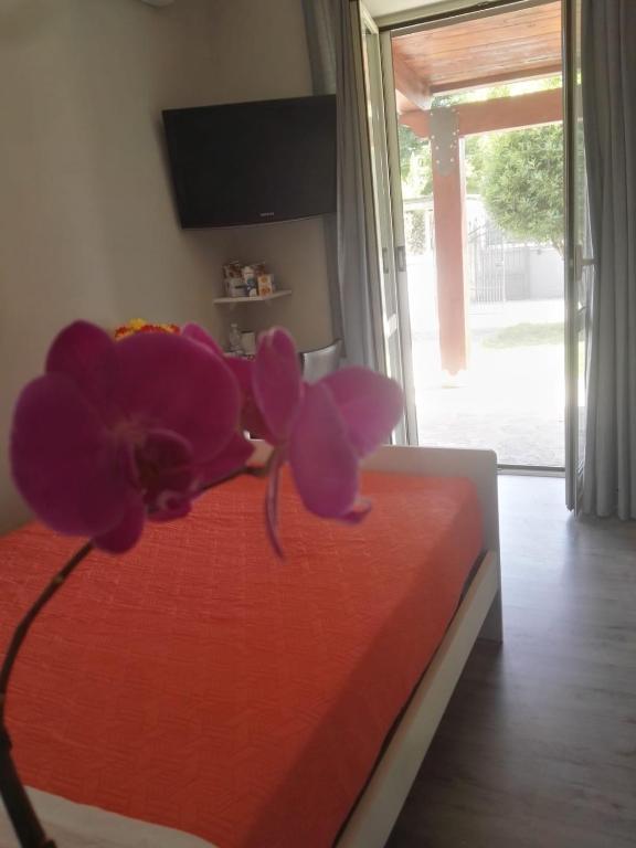 Łóżko lub łóżka w pokoju w obiekcie B&B via Piave da Lillo