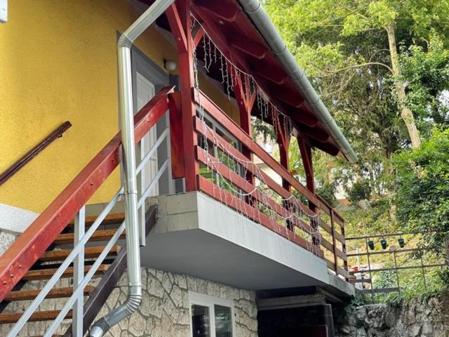 Balkón alebo terasa v ubytovaní BONI Apartman