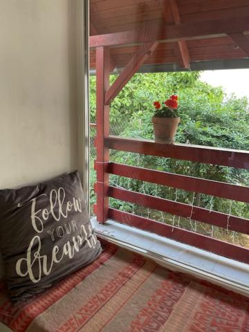 Balkón alebo terasa v ubytovaní BONI Apartman