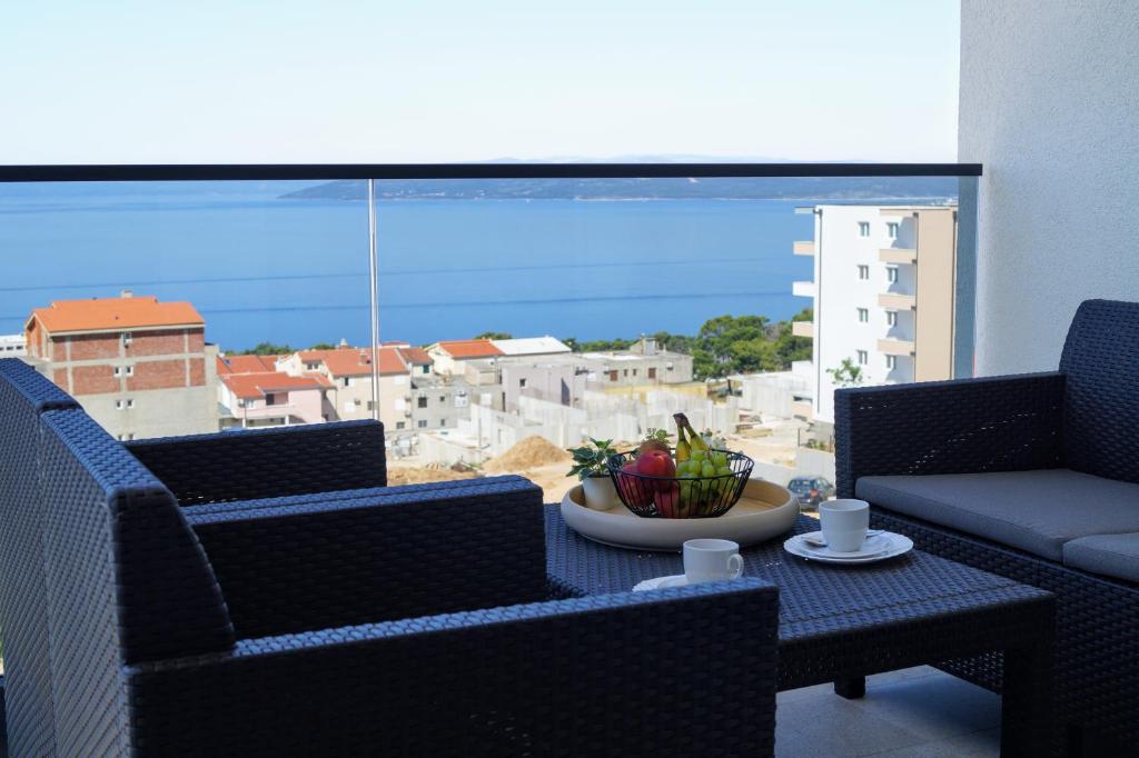 Posedenie v ubytovaní Apartment Ivona with beautiful seaview