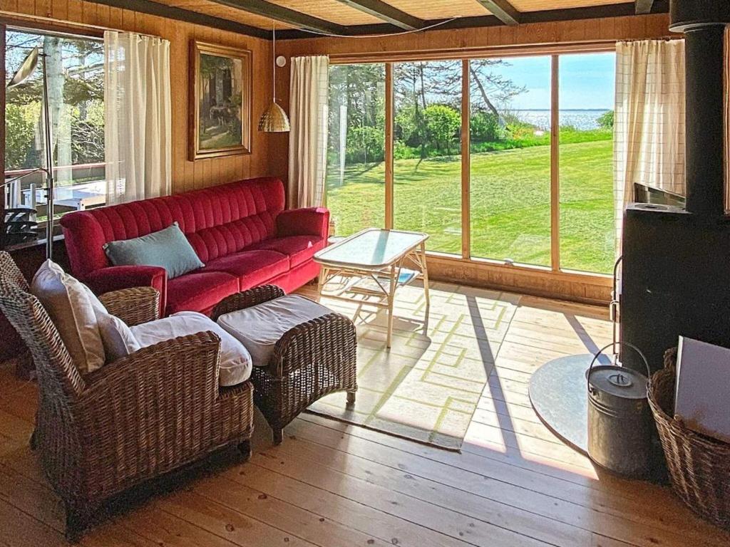 Posezení v ubytování 6 person holiday home in Vinderup