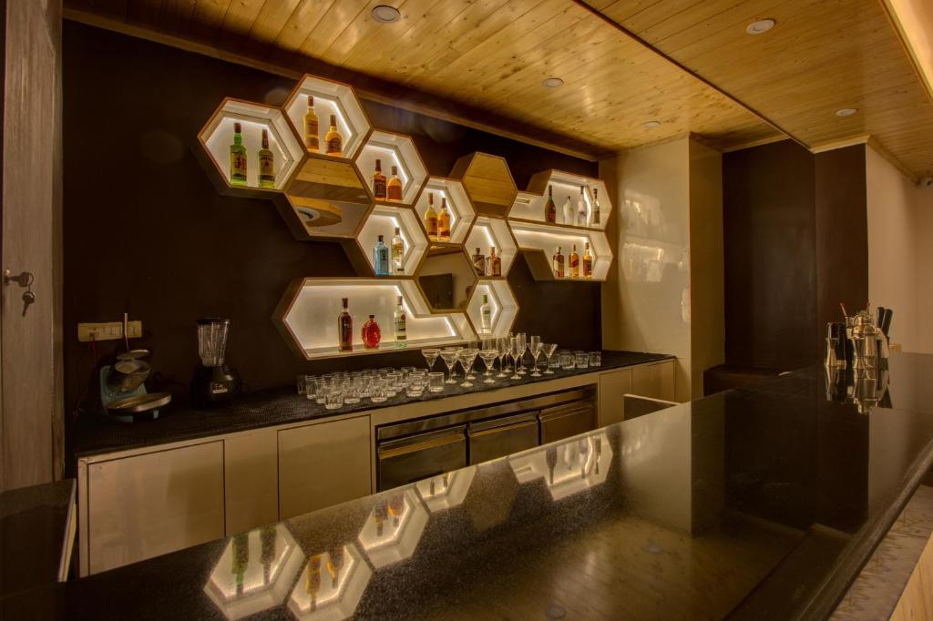 Kuchyň nebo kuchyňský kout v ubytování Woodrock Luxury Boutique Hotel