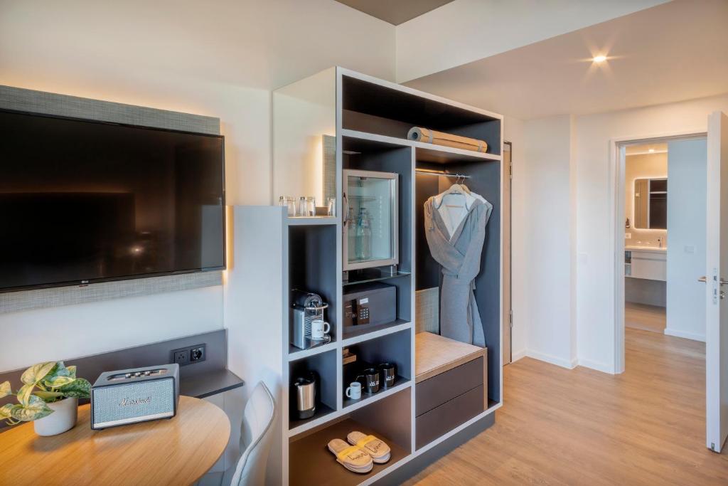 Kuchyň nebo kuchyňský kout v ubytování INNSiDE by Meliá Luxembourg