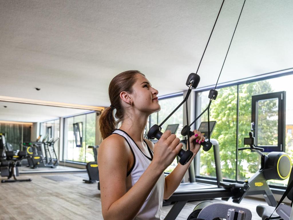 Fitness centrum a/nebo fitness zařízení v ubytování Hotel Auszeit