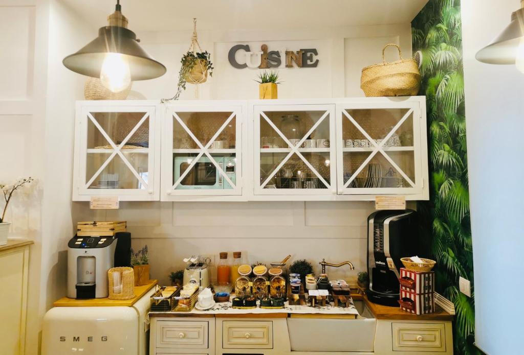 Kuchyň nebo kuchyňský kout v ubytování Epoca Home