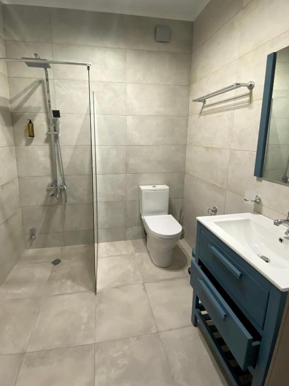 Koupelna v ubytování Buxus Hotel Shekvetili