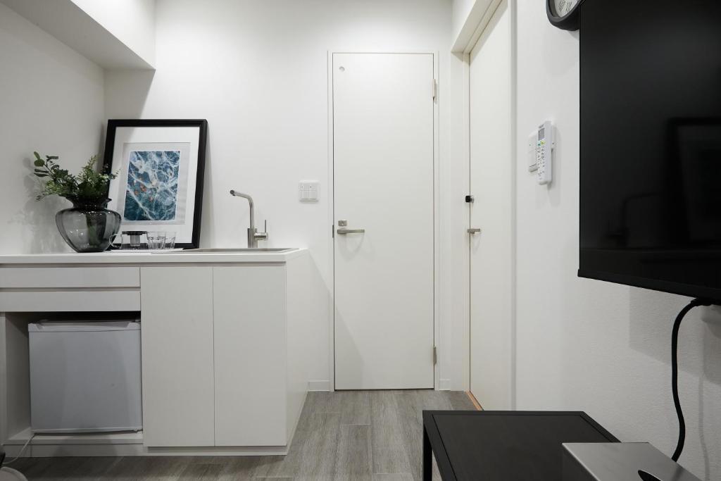 Kuchyň nebo kuchyňský kout v ubytování Designers Hotel Siesta