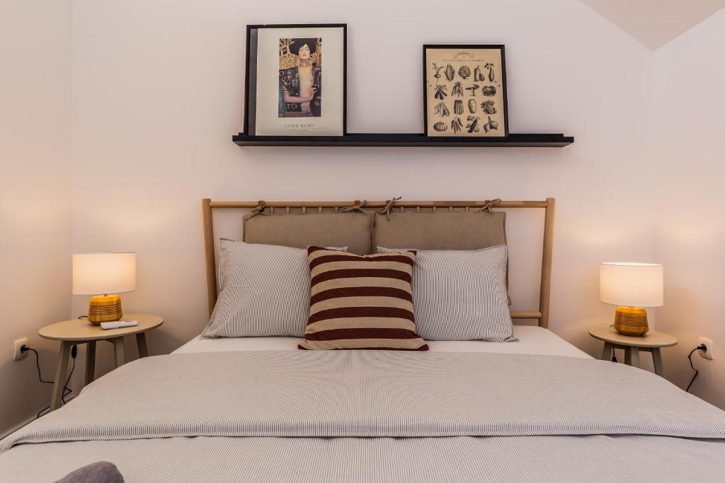 Postel nebo postele na pokoji v ubytování Apartment Maestral