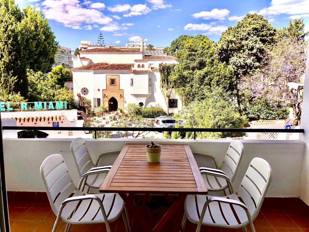 A balcony or terrace at Inspiring Apartment in Carihuela Beach