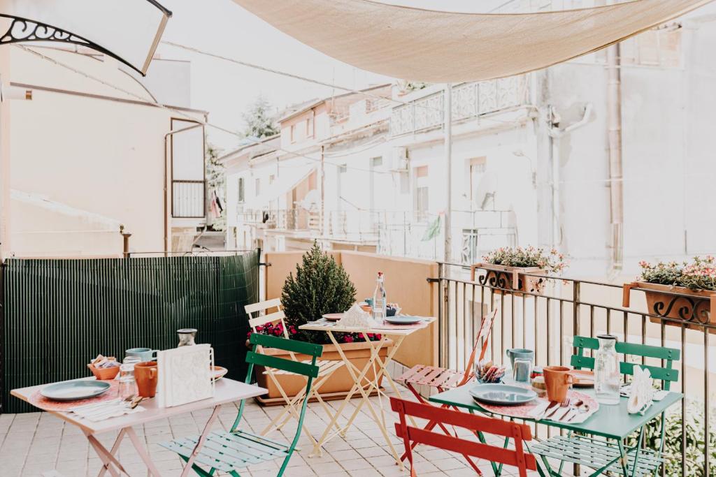 Balkón nebo terasa v ubytování B&b La Cicala