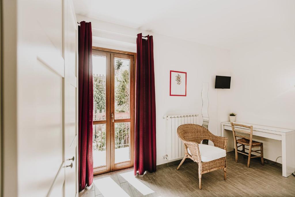 Posezení v ubytování B&b La Cicala