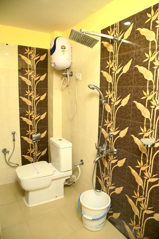 Koupelna v ubytování Babul Hotel