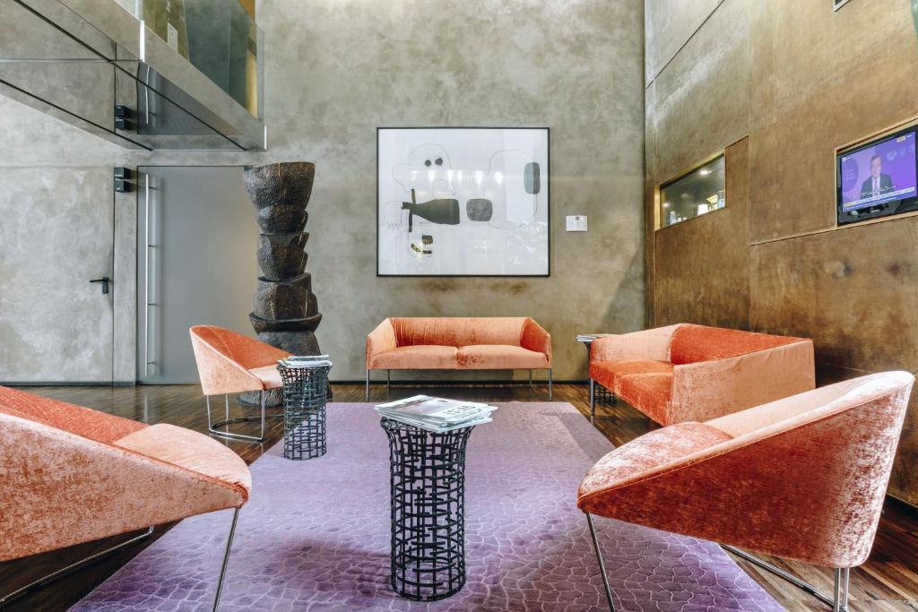 Posezení v ubytování DelleArti Design Hotel