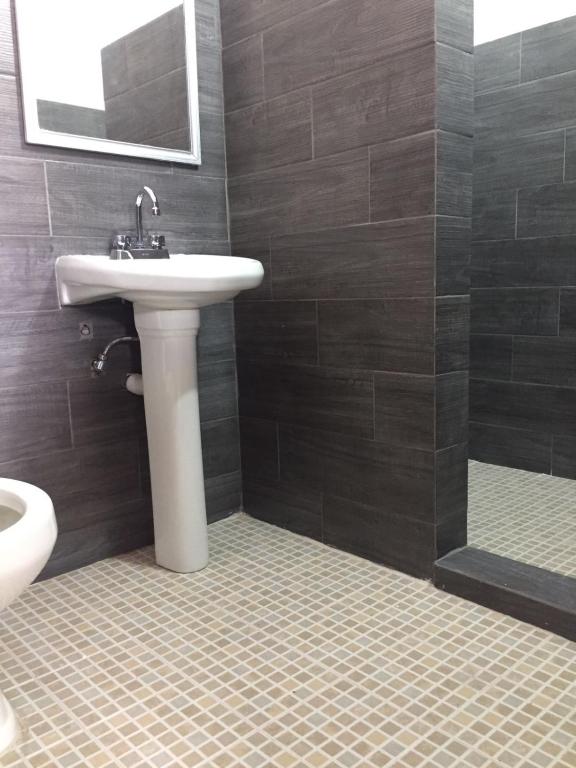 Koupelna v ubytování Hotel Verasol