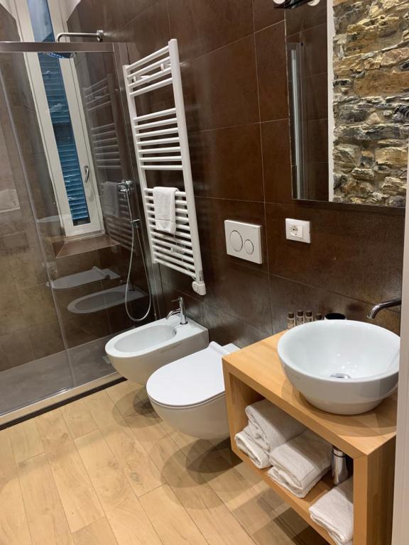 Koupelna v ubytování A Ca' De Mananan Guesthouse