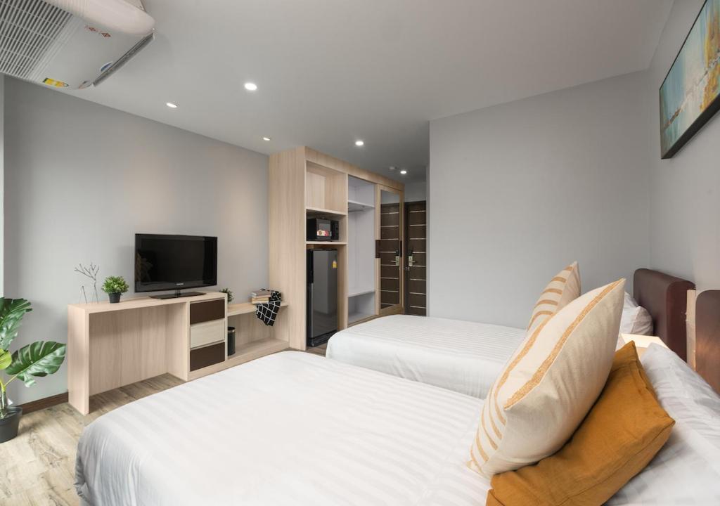 TV a/nebo společenská místnost v ubytování VSK RESIDENCE - SHA Extra Plus