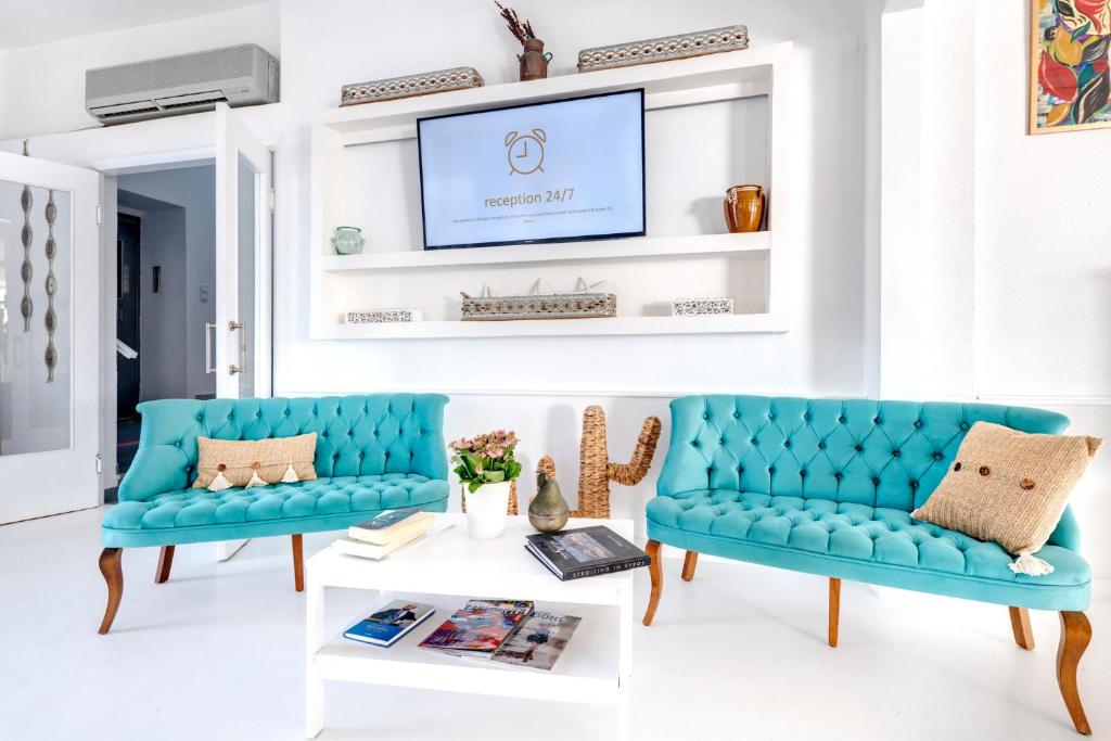 Posezení v ubytování ''Di Mare'' Hotel & Suites