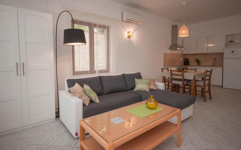 Kuchyň nebo kuchyňský kout v ubytování Apartments Dilk
