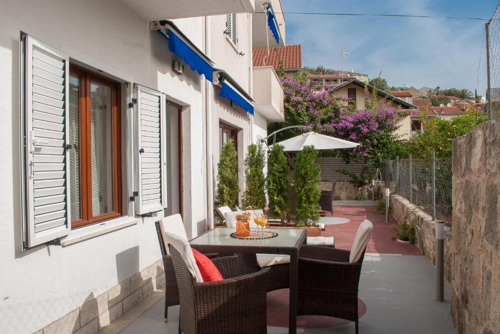 Balkón nebo terasa v ubytování Apartments Dilk