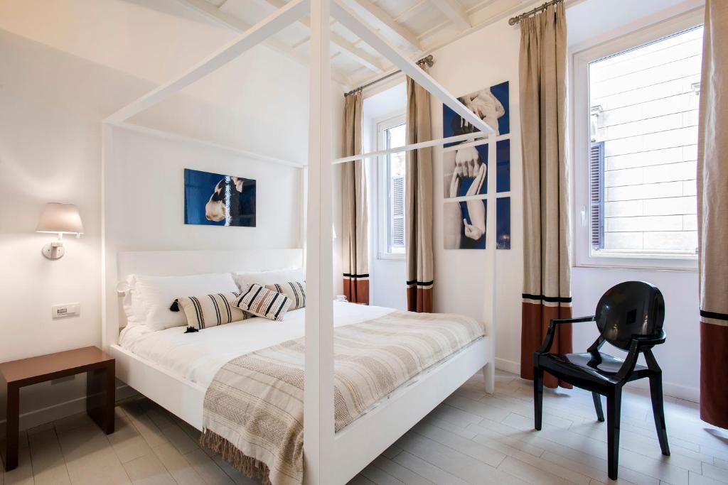 Cama o camas de una habitación en Suites Pantheon Rome